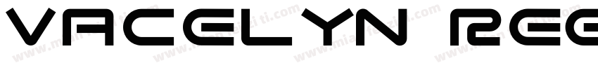 Vacelyn Regular字体转换